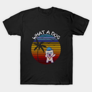 What a dog-Vintage Retro Style T-Shirt